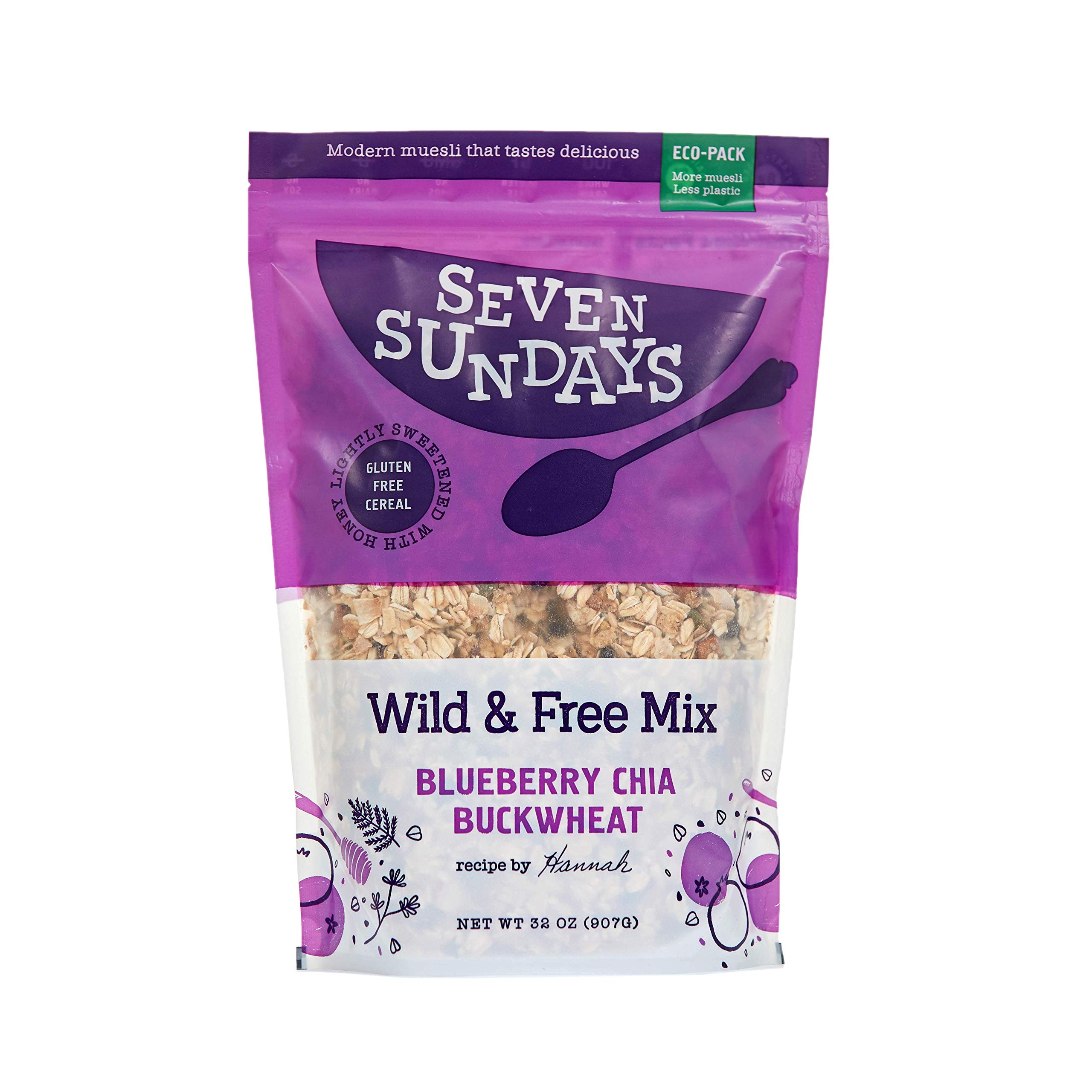 Seven Sundays Wild & Free Blueberry Chia Buckwheat Muesli Cereal {32oz