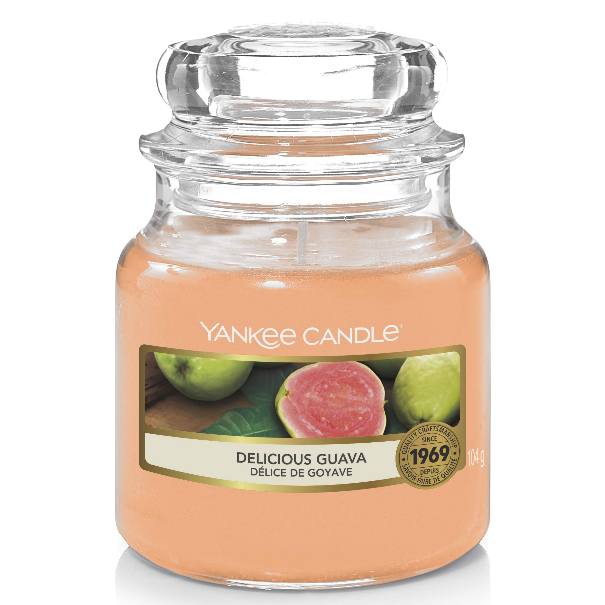 Yankee Candle Scented Candle | Delicious Guava Small Jar Candle | Burn Time: Up to 30 Hours