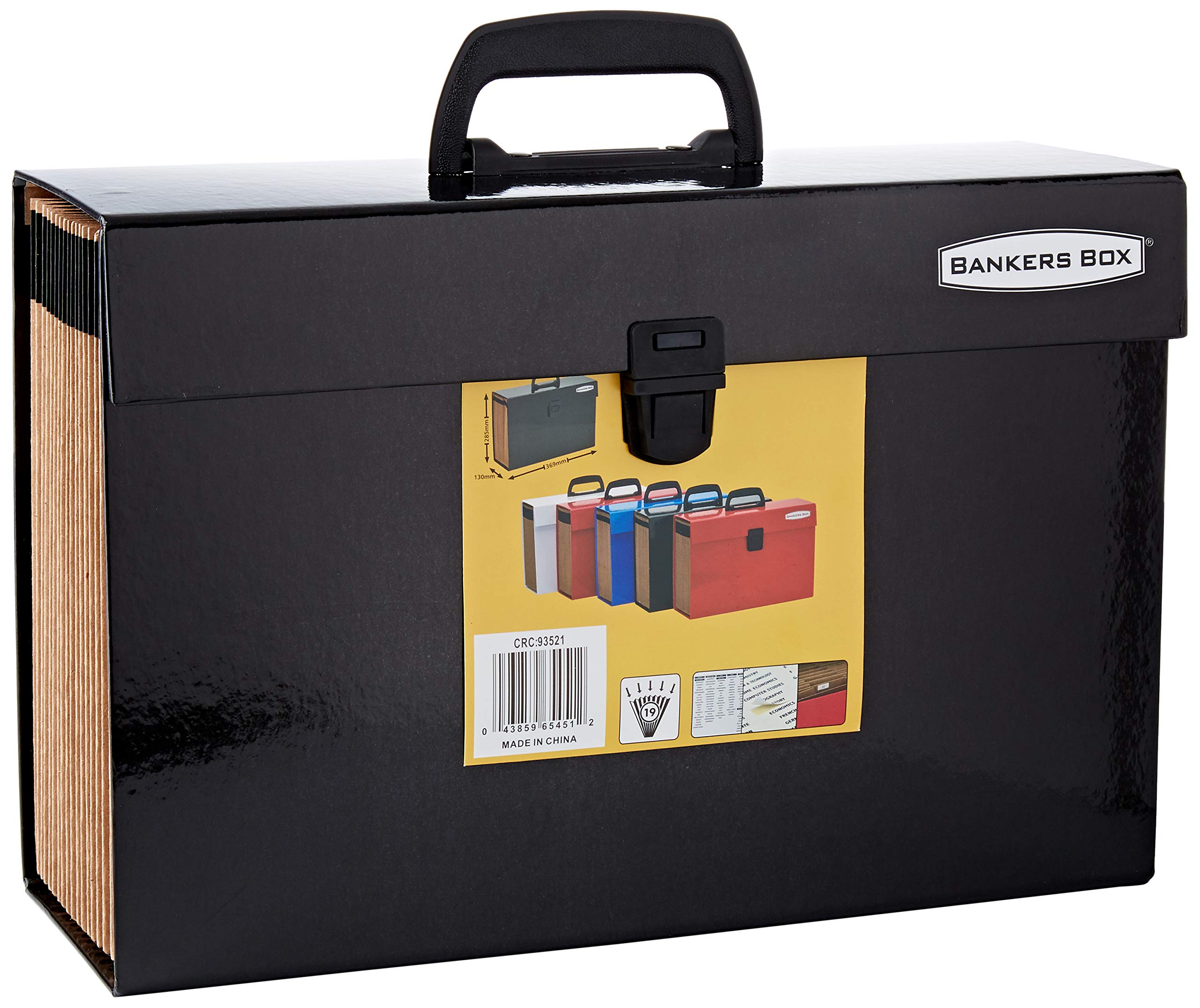 Bankers Box Handifile Expanding Organiser - Black