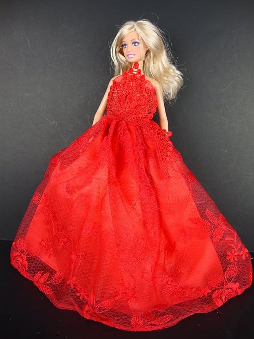 barbie red gown