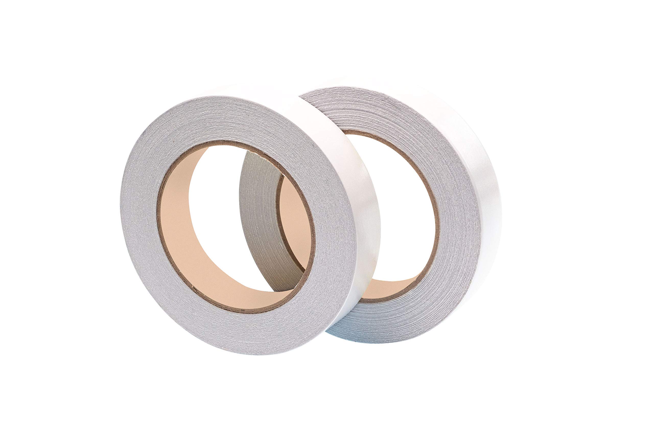 GTSE Clear Double Sided Tape, 25mm (1”) x 33m, Strong Thin Double Sided Sticky Tape for Craft, Scrapbooking and Mounting Photos, 2 Rolls