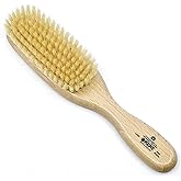 Kent LS9D Satinwood Pure Soft White Bristle Narrow Hair Brush – Boar Bristle Brush for Thin Hair. Luxury Styling, Straightening, and Smoothing. Ideal for Women. Made in England