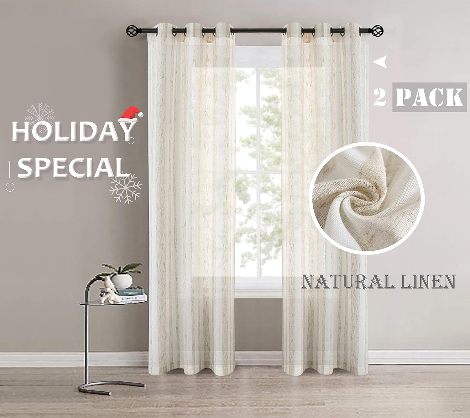 108 Length Linen Drapery Panel Made To Order In The Usa Solid Dye