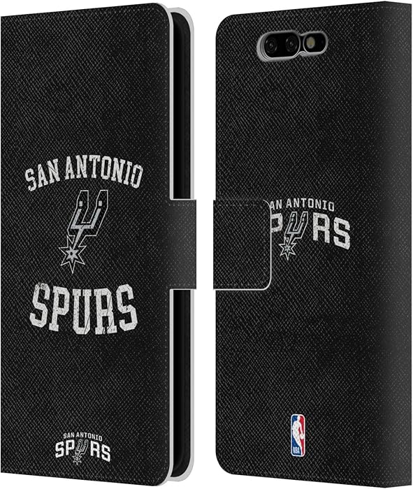 Head Case Designs Officially Licensed by NBA Distressed 2019/20 San Antonio Spurs Leather Book Wallet Case Cover Compatible with Xiaomi Black Shark