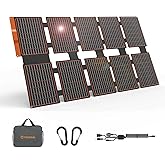 FlexSolar 100W Portable Solar Panels Chargers with PD3.0 USB-C,QC3.0 USB-A and DC Outputs Foldable IP67 Waterproof Power Emer