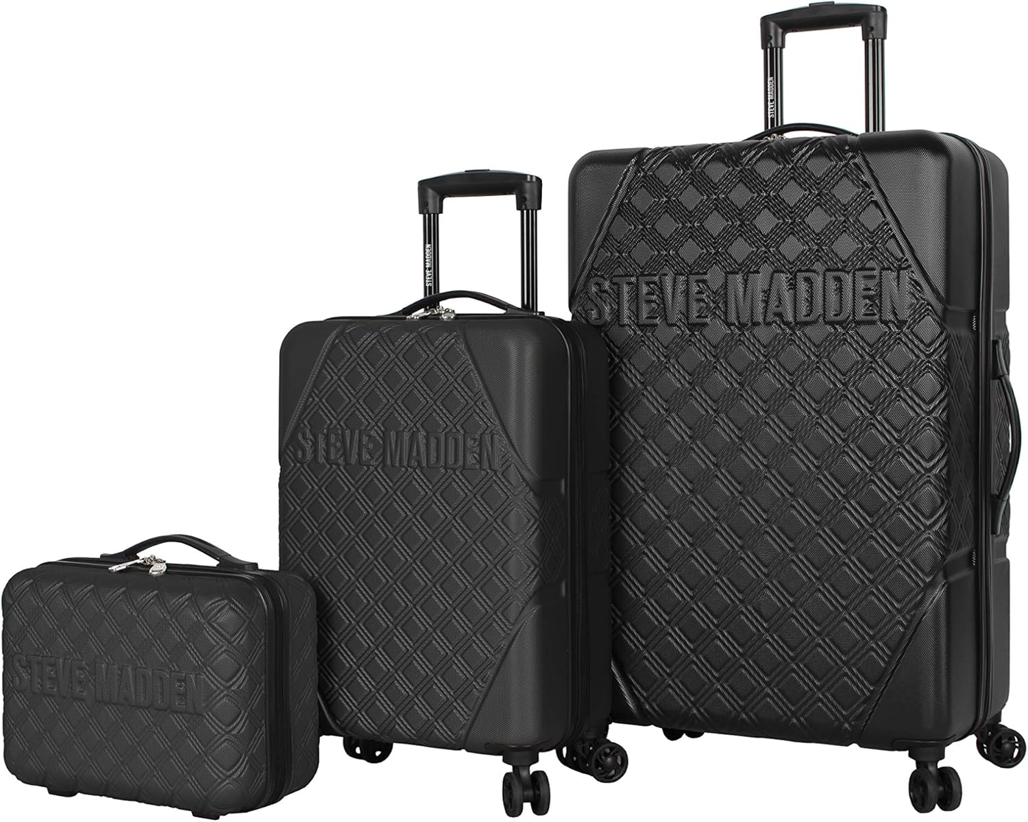 steve madden 3 piece luggage set