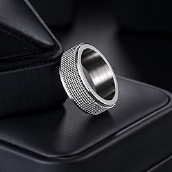 Udolfly Mens Fidget Rings Anxiety Rings for Men