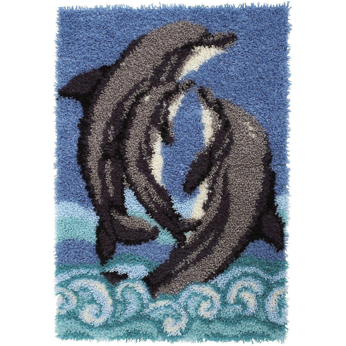 Wonderart 426168 Dolphins Latch Hook Kit 69 x 102cm Amazon.co.uk
