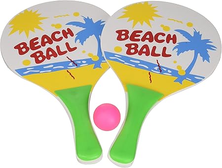 Beach Ball Set 2 Wooden Biff Bat 