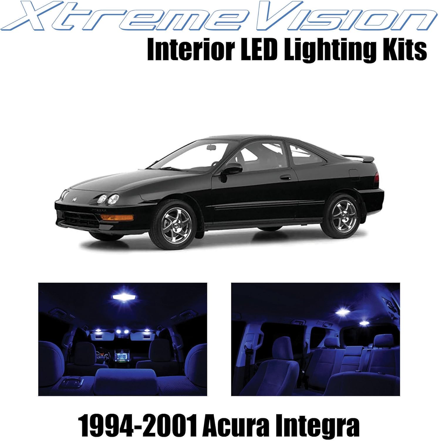 Amazon Com Xtremevision Interior Led For Acura Integra 1994 2001 6 Pieces Blue Interior Led Kit Installation Tool Automotive