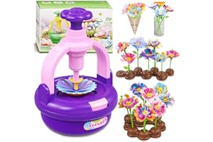 Plunack Flower Bouquets Toys for Kids Age 4-8, Flower Press Kit DIY Flowers Making Craft Kit for 4 5 6 7 Year Old Girls Floral Arts & Crafts Toys Educational Handmade Activity Set, Gift for Girls 3+