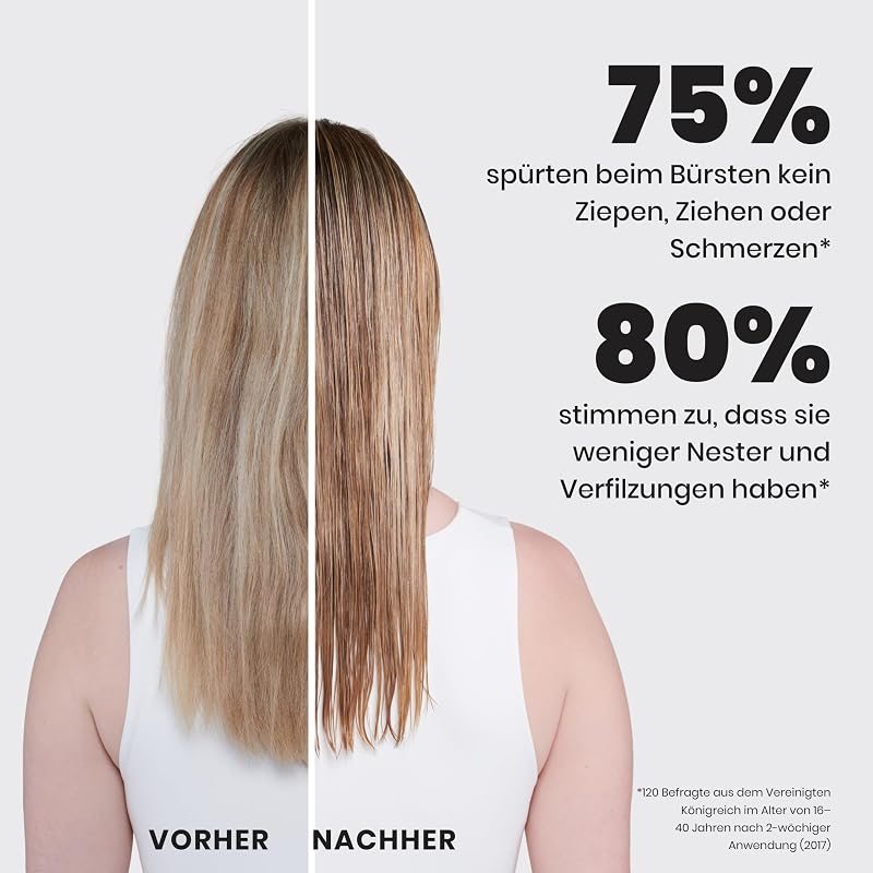 Ultimate Detangler Haarbürste – Für Nasses & Trockenes Haar – Entwirrungsbürste für Alle Haartypen – Zweistufige Borsten Reduzieren Haarbruch & Entfernen Knoten – Millennial Rosa — Foto 7 von 8