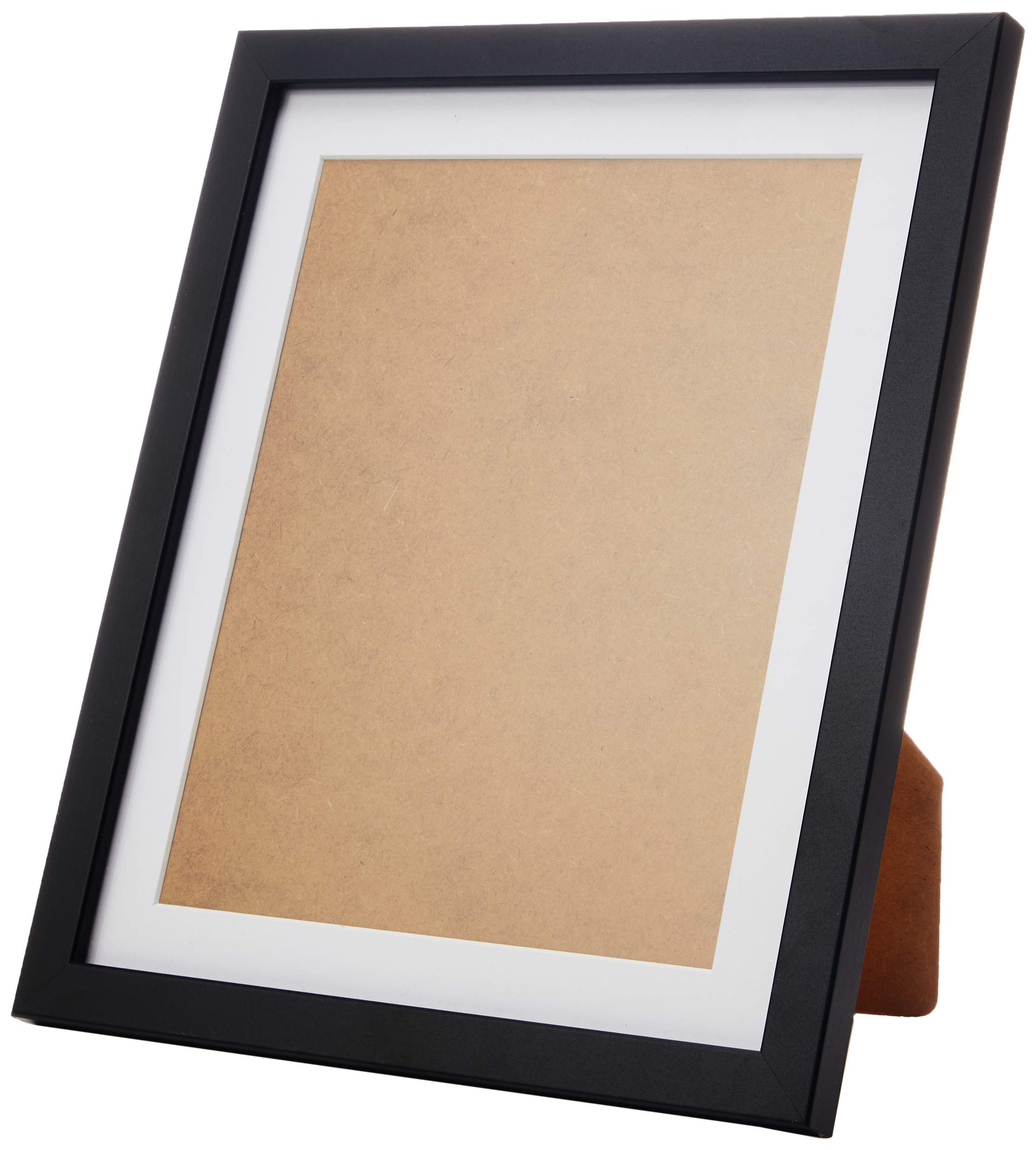 Frame Company Allington Black 12x10 inch Frame With White Mount For Image 10x8 inch *Choice of sizes* Fitted with Real Glass — image 1