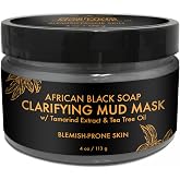 SheaMoisture African Black Soap Problem Skin Facial Mask, 4 Ounce