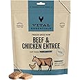 Vital Essentials Freeze Dried Raw Cat Food, Beef & Chicken Mini Patties Entree, 3.75 oz
