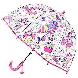 RONIARE Kids Umbrella Clear Bubble Umbrellas for