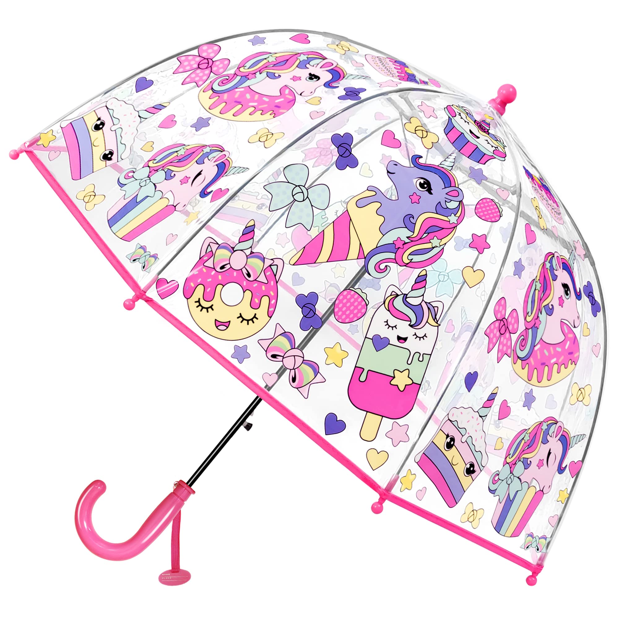RONIARE Kids Umbrella Clear Bubble Umbrellas for