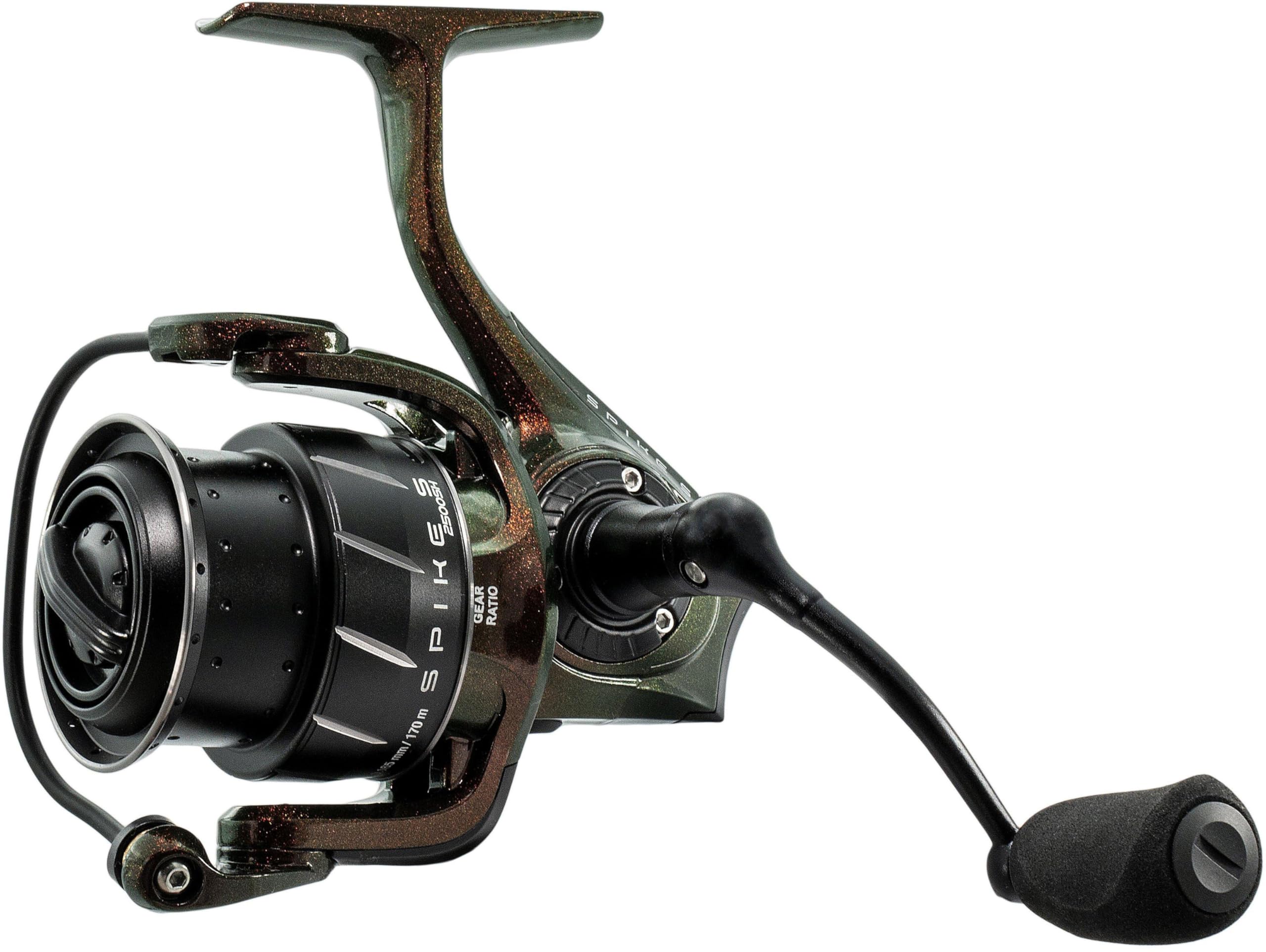 Abu Garcia Spinning Reel, SPIKE S Spinning Reels, Predator Fishing, Fresh water Angler, Perch, Pike, Zander, Black, 5.2:1 Gear Ratio, Robust & Lightweight, 7+1 Bearing Count, 2500S