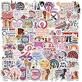 100Pcs Inspirational Feminist Stickers Pack,Girl Power Rights Feminism Sticker for Women Ladies Girls, Vinyl Waterproof Women
