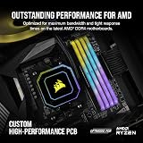 Corsair Vengeance RGB RT 32GB (2x16GB) DDR4 3600MHz C16 RAM Black view 4