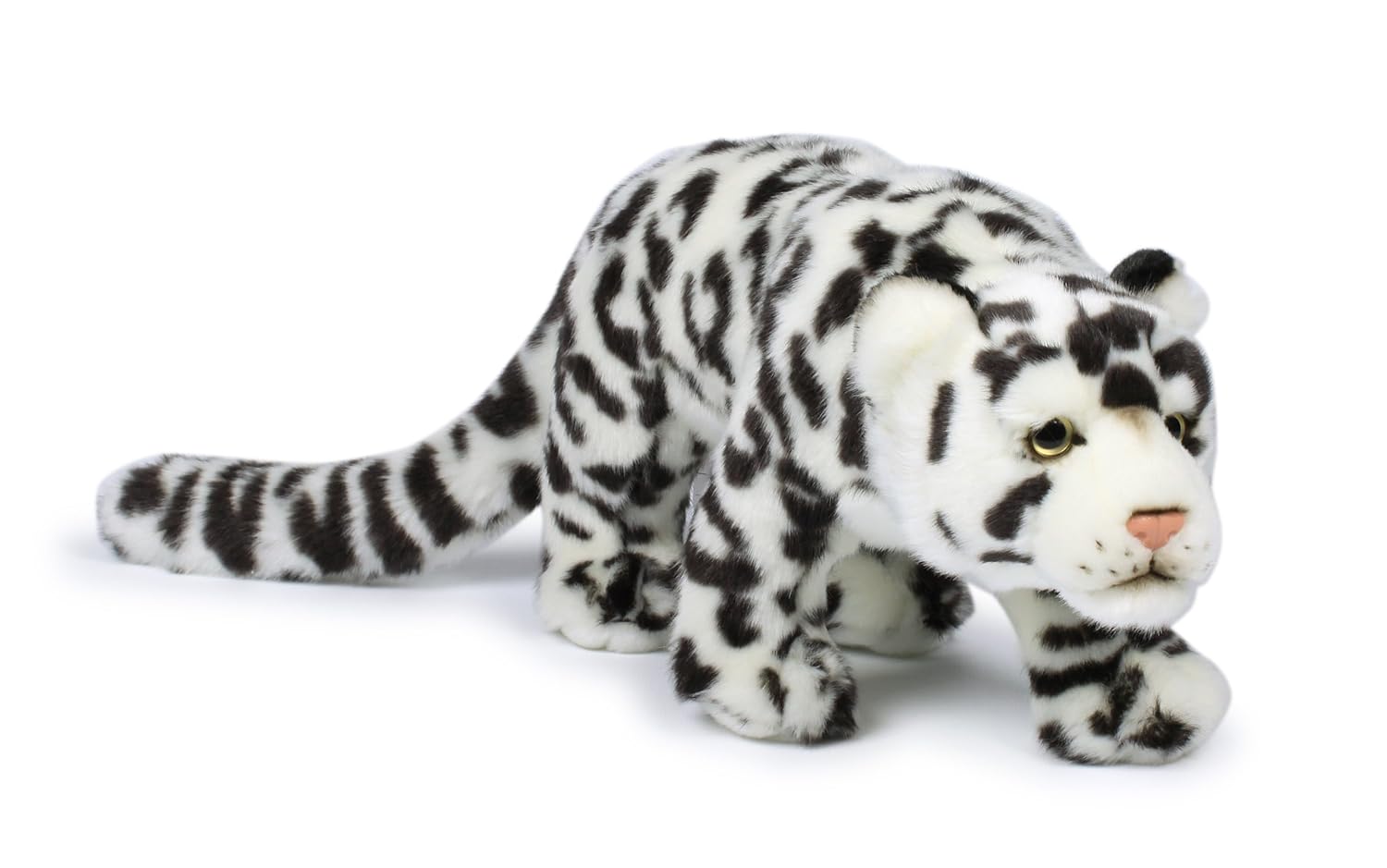 Walking snow leopard toy long tail