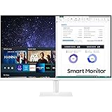 SAMSUNG 27" M50B Series FHD Smart Monitor w/Streaming TV, 4ms, 60Hz, HDMI, HDR10, Watch Netflix, YouTube and More, Slimfit Ca