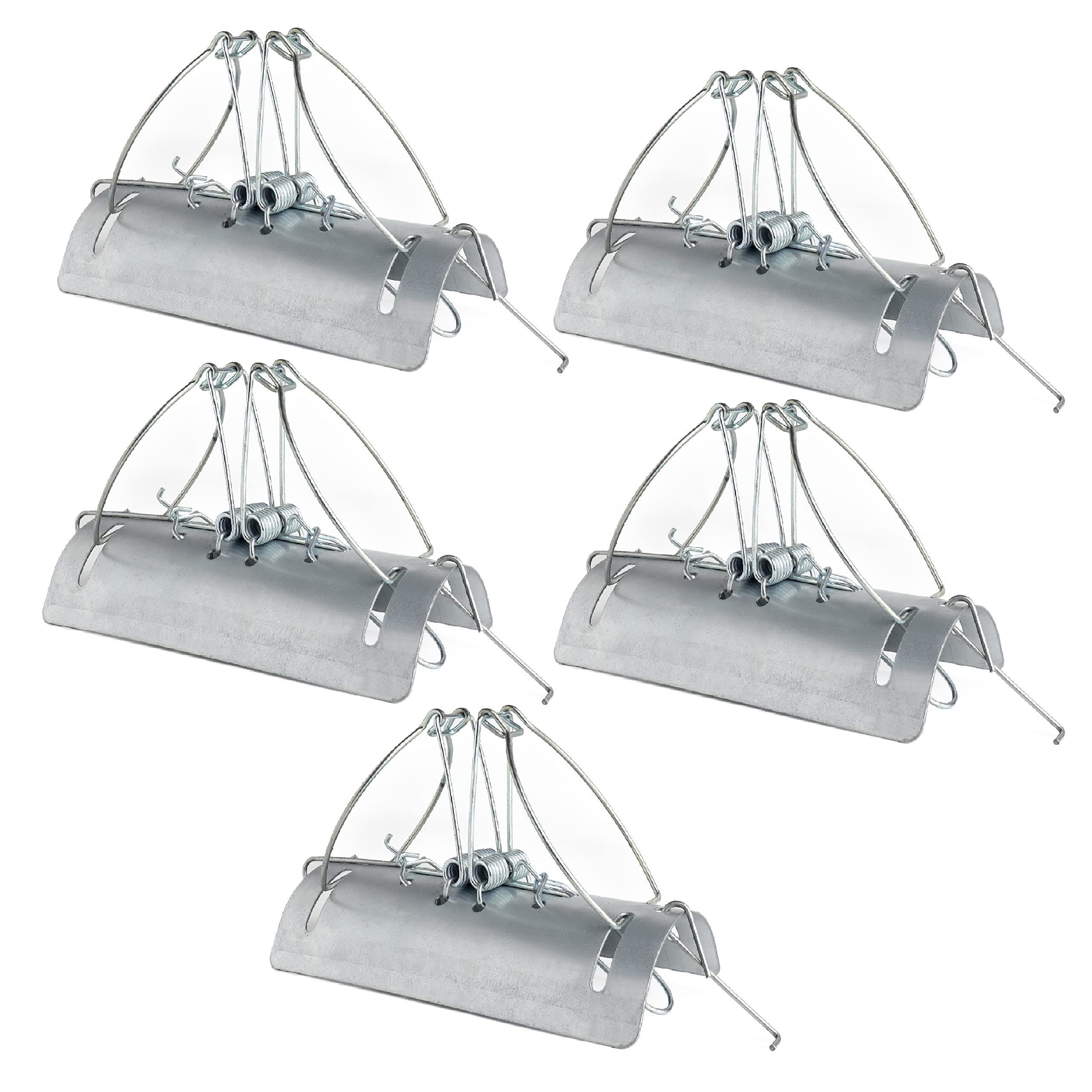 RatKil Tunnel Mole Trap (Pack Of 5) Large Powerful Trap To Catch & Kill Moles | Protect Your Lawn & Garden | All Weather, Rust Free & Reusable Mole, Vole Rodent Solution