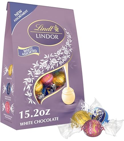 Amazon.com : Lindt Lindor Neapolitan White Chocolate Truffles