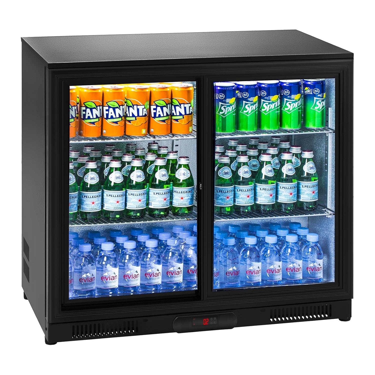 Royal Catering RCGK-208C Nevera Expositora de Bebidas Frigorifico ...