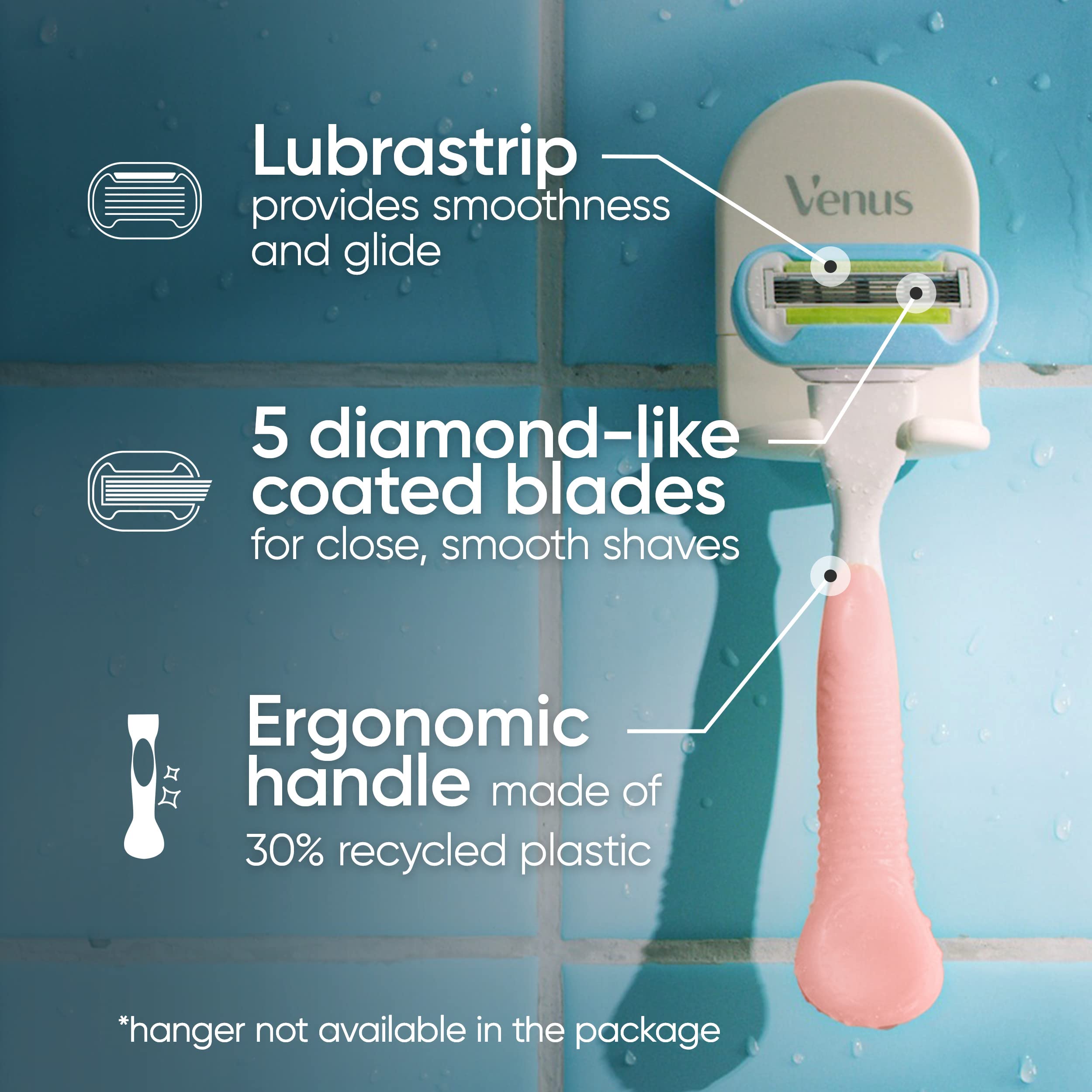 Venus Razor Drawing Mua Extra Smooth Razors for Women, 1 Venus Razor, 2 Razor Blade Refills ...