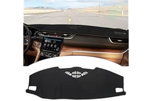 FIILINES Dash Cover Fit for Jeep Grand Cherokee L 2021 2022 2023 2024 (Not Fit Jeep Grand Cherokee) Dashboard Mat Cover Sunshade Nonslip Mesh Protector No Glare