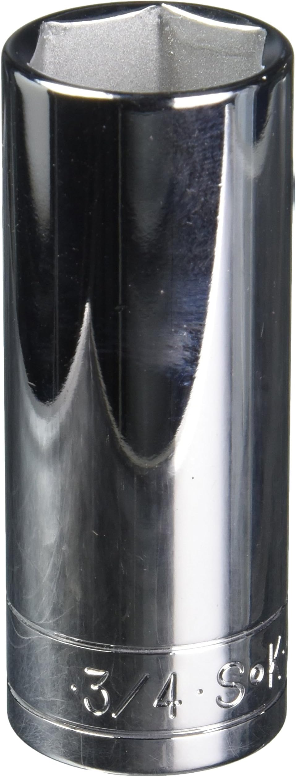 Tools USA 3/8" Drive, 3/4", 6 Point, Deep Chrome Socket, 40424