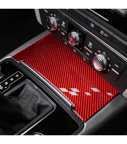 Carbon Aufkleber Für Audi A6 A7 - Aufbewahrungsbox Panel In Carbonoptik