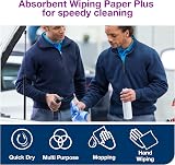 Tork 130052 Wiping Paper Plus Combi Roll Blue 2 x 255m Ø26.2cm view 4