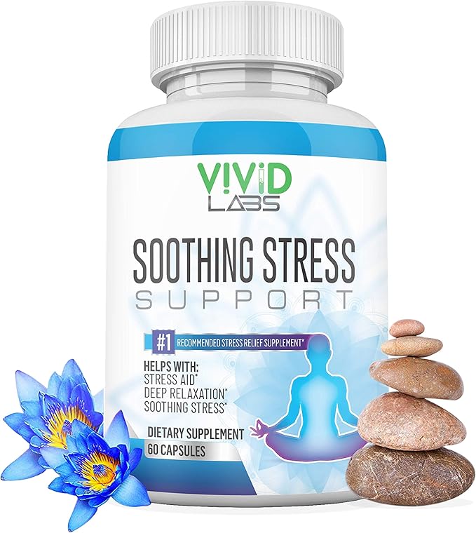 Anti Anxiety & Stress Relief Supplement Natural Plant Based Herbal