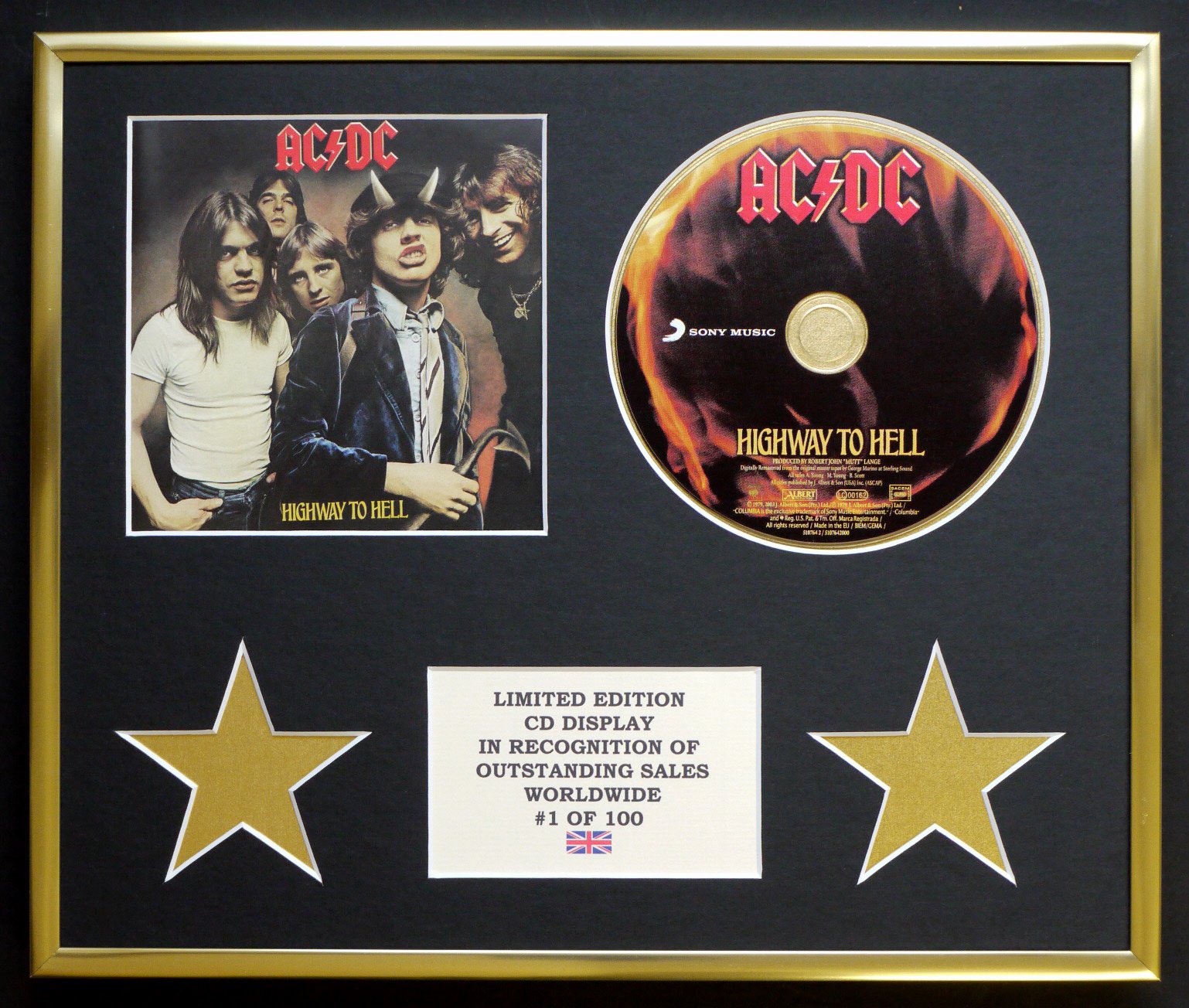 AC/DC/CD DISPLAY/LIMITED EDITION/COA/HIGHWAY TO HELL