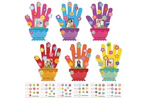 Sumind 24 Set Mother's Day Craft Kit Handprint Craft Kit DIY Craft Mom Gift Make Your Own Picture Frame Happy Mother's Day Gift Craft for Party Decor Sunday School Kindergarten Classroom Activities