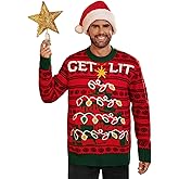 Arvilhill Men's Christmas Sweaters Holiday Funny Ugly Knitted Pullovers (S-3XL)