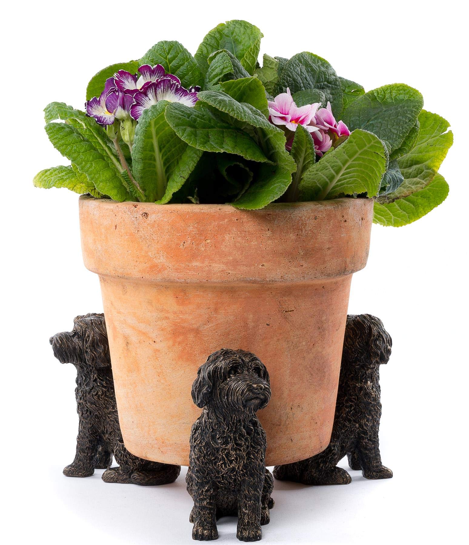 Potty Feet Cockapoo Figures Plant Pot Feet - Planter Support - Handmade Decorative Ornaments - 3pcs — image 1