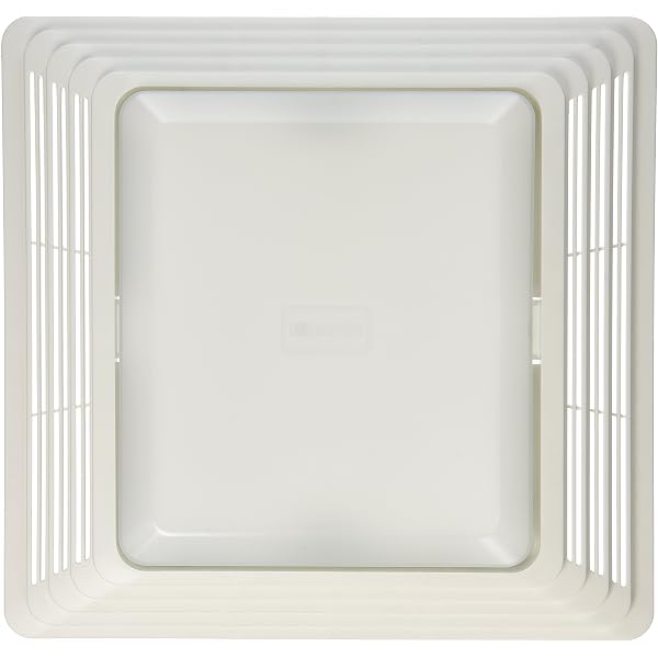 Broan-NuTone FG600S LED Lighted Grille Upgrade for Bathroom Ventilation  Fans, Easy Installation , DIY, White, Square - Amazon.com