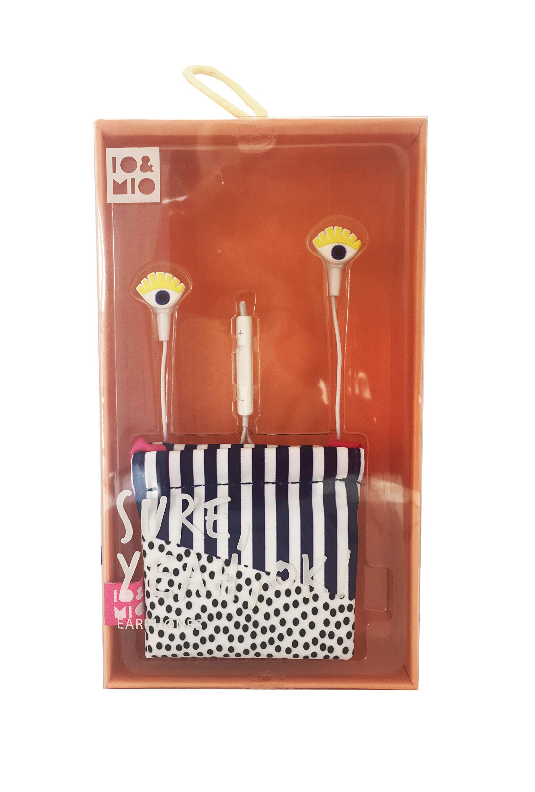 Io&Mio In-Ear Headphones with Microphone, Stereo Sound and 3.5 mm Jack with Cable.