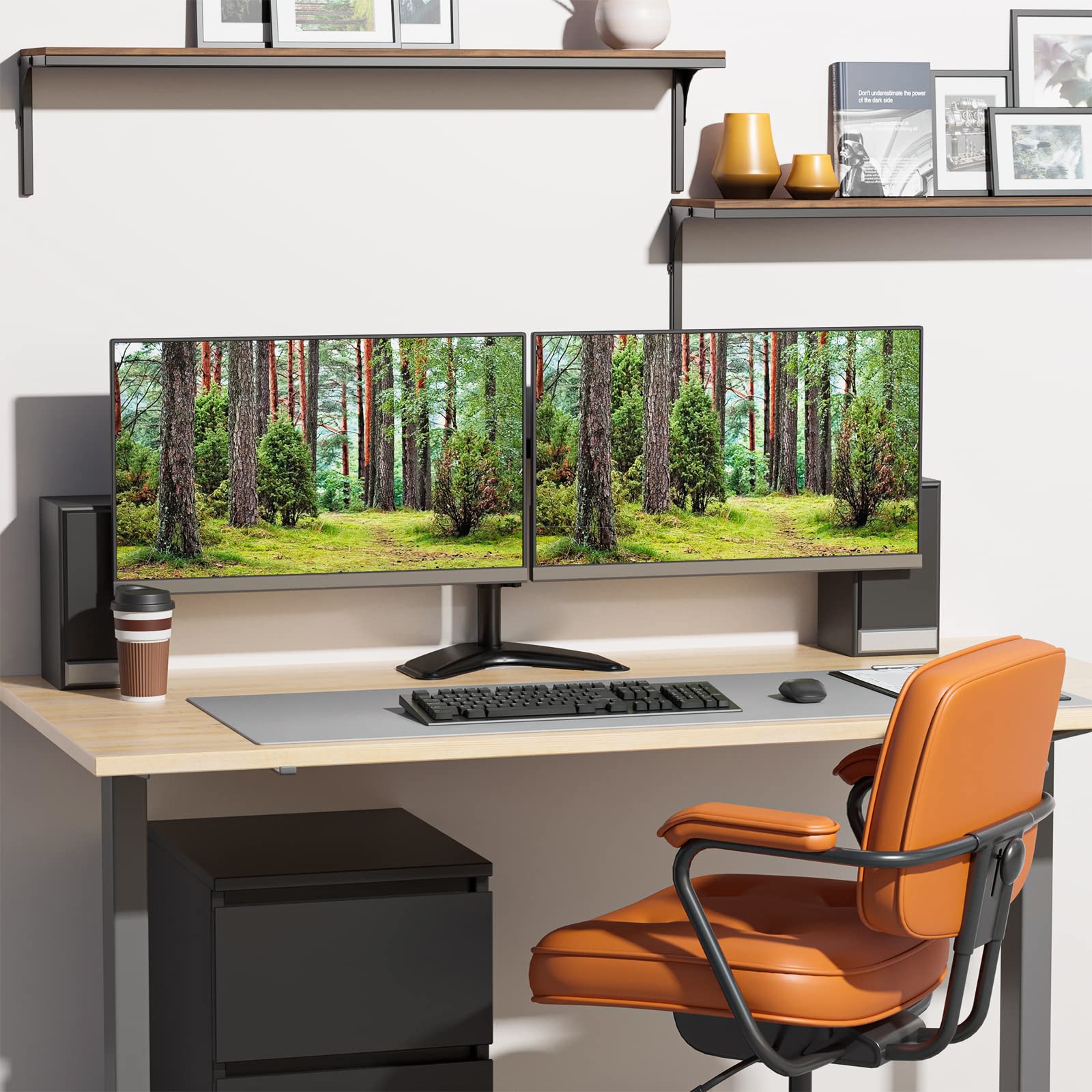 Mua WALI Dual Monitor Stand for Desk, Monitor Stands for 2 Monitors up ...