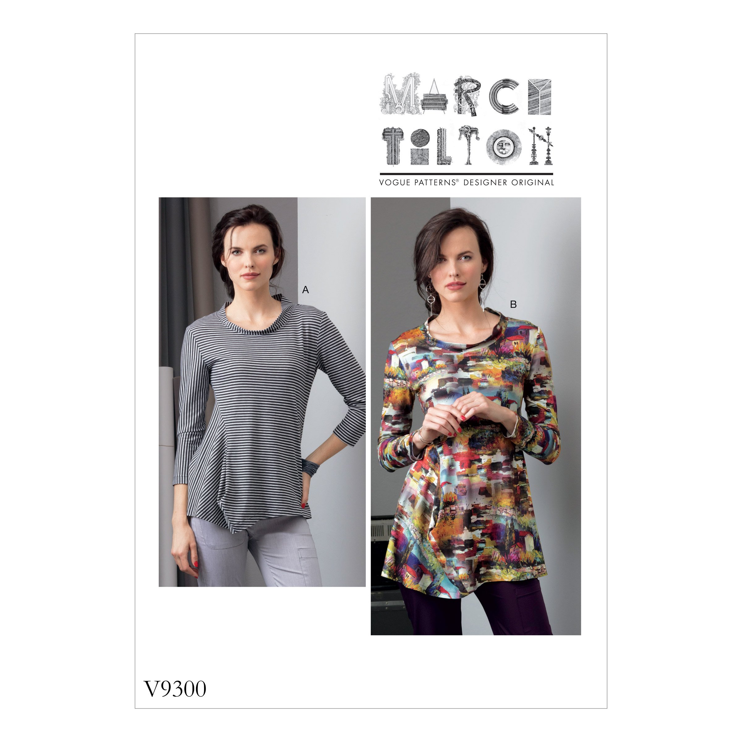 Vogue Patterns 9300 ZZ Misses Top, Tissue, Multi-Colour, 15 x 0.5 x 22 cm