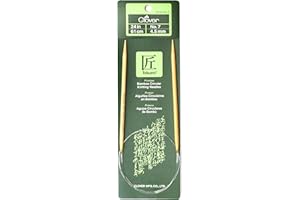 Clover 3016/24-7 Takumi Bamboo Circular 24-Inch Knitting Needles, Size 7