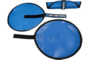 NORTH SHORE FISHING CO. HookShield Fishing Lure Wraps 3 Pack of 6 or 9" Lure Covers Bait Storage with Velcro Strap Fishing Hook Protector