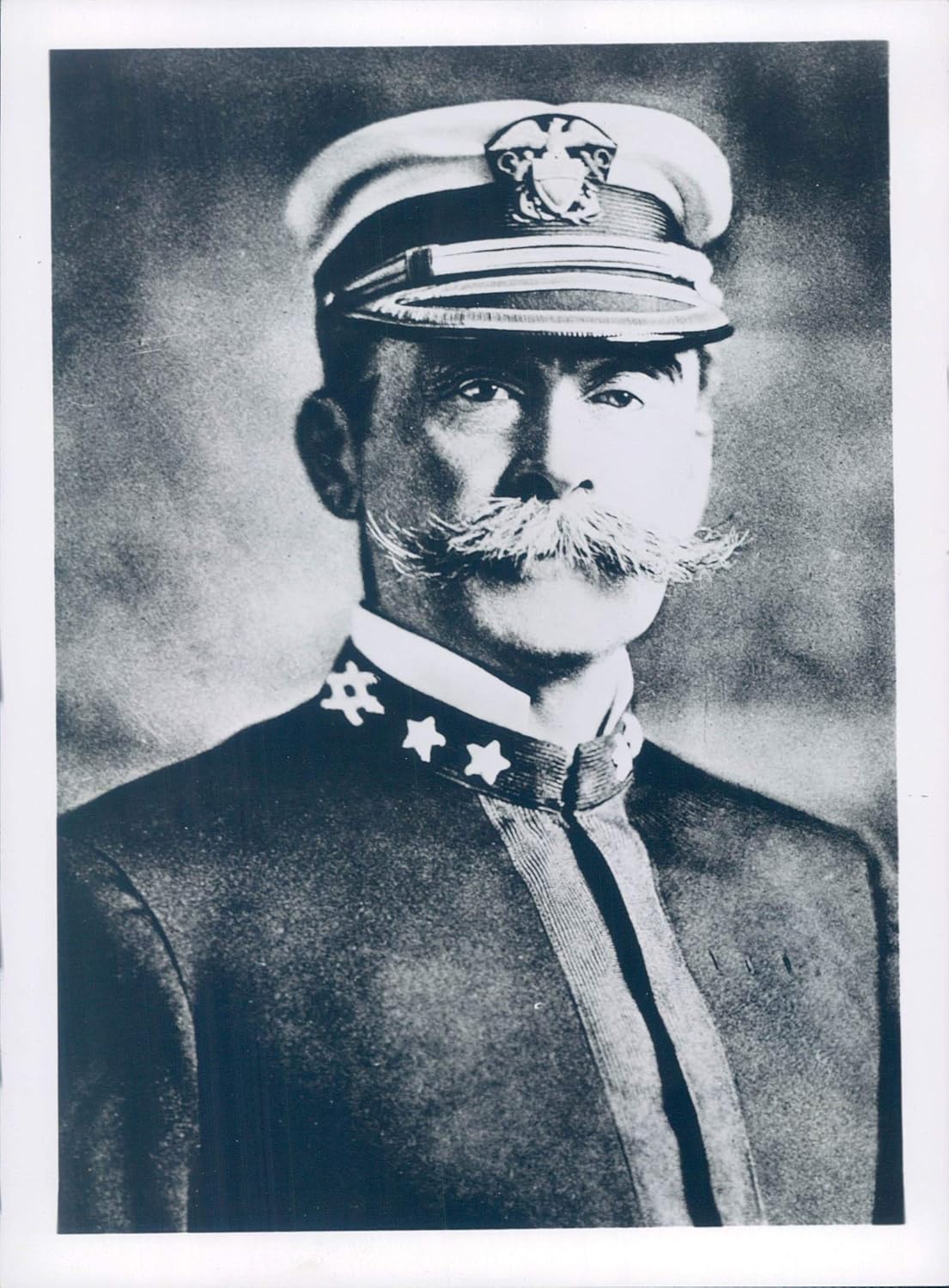 1962 Press Photo Military Admiral Robert Edwin Peary Vintage Uniform Hat 5x7