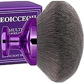 Extra Large Body Makeup Brush For Self Tanner, Leg Makeup &Bronzer Blend,90 mm Wide-headed Kabuki Brush Provides More Even &Pretty Application, Sunscreen Face& Back Makeup Brush, Wet&Dry Use- Purple