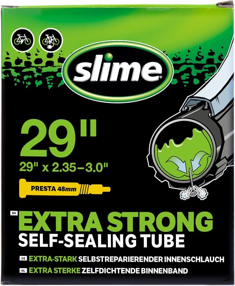 Slime Slime 30101 Bike Inner Tube with Puncture Sealant Presta 29 x 2.35-3.0