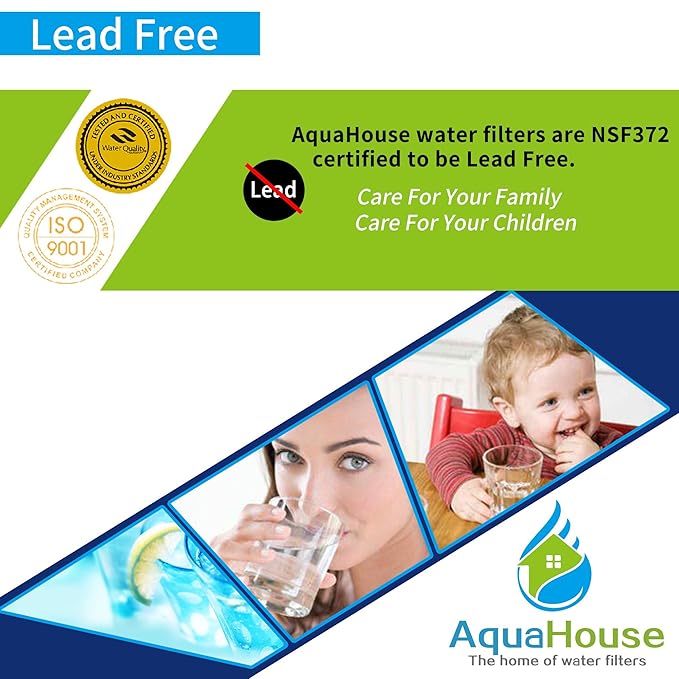 3x AquaHouse AH-UIF Filtro universal de agua para nevera ...