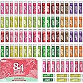 Yopela 84 Pack Lip Balm Bulk with Vitamin E and Coconut Oil, Lip Care Product, Moisturizing Soothing Chapped Lips,Valentine's